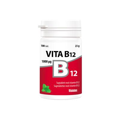 Vitabalans B12 Sugetablett - Kosttilskudd Vitabalans B12 Sugetablett - Kosttilskudd