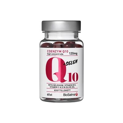 BioSalma Q10 Coenzyme 120mg + selen 60 kapsler BioSalma Q10 Coenzyme 120mg + selen 60 kapsler