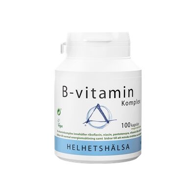 Helhetshälsa B-vitaminkomplex 100 kapsler Helhetshälsa B-vitaminkomplex 100 kapsler