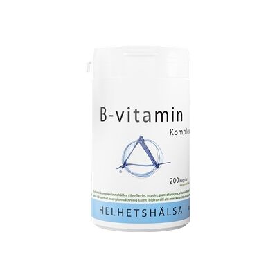Helhetshälsa B-vitaminkomplex 200 kapsler Helhetshälsa B-vitaminkomplex 200 kapsler