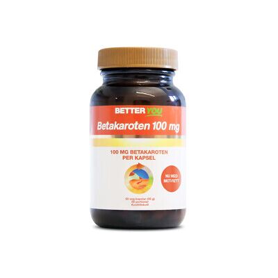 Better You Betakaroten 100mg 50 kapsler Better You Betakaroten 100mg 50 kapsler