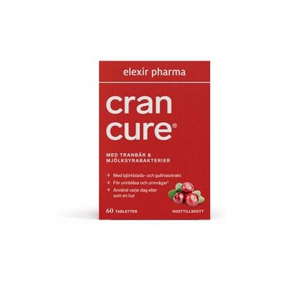 Elexir Pharma Elexir Cran Cure 60 tabletter Elexir Pharma Elexir Cran Cure 60 tabletter