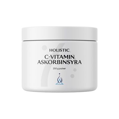 Holistic C-vitamin Askorbinsyra 250 gram Holistic C-vitamin Askorbinsyra 250 gram