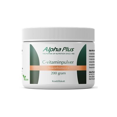 Alpha Plus C-vitamin pulver 200 gram Alpha Plus C-vitamin pulver 200 gram