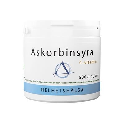 Helhetshälsa Askorbinsyra C-vitamin 500 gram Helhetshälsa Askorbinsyra C-vitamin 500 gram