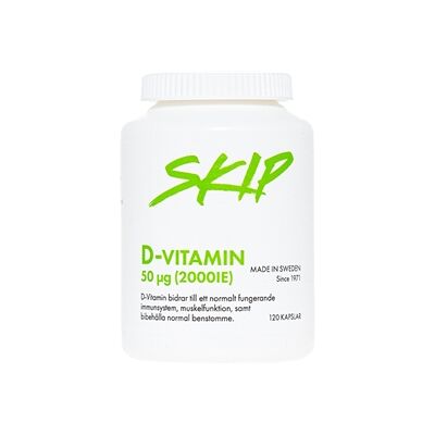 Skip D-vitamin 120 kapsler Skip D-vitamin 120 kapsler