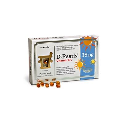 Pharma Nord D-Pearls 38 µg 40 kapsler Pharma Nord D-Pearls 38 µg 40 kapsler
