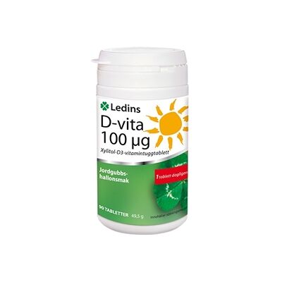 Ledins D-Vita 100µg 90 tabletter Ledins D-Vita 100µg 90 tabletter