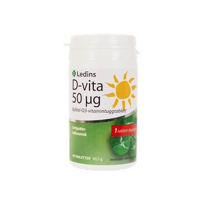 Ledins D-vita 50mcg 90 tabletter Ledins D-vita 50mcg 90 tabletter