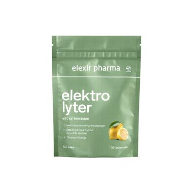 Elexir Pharma Elexir Elektrolyter Citron 150 gram Elexir Pharma Elexir Elektrolyter Citron 150 gram