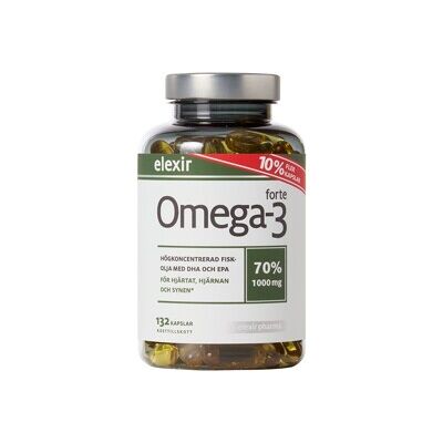 Elexir Pharma Elexir Omega-3 forte 132 kapsler Elexir Pharma Elexir Omega-3 forte 132 kapsler