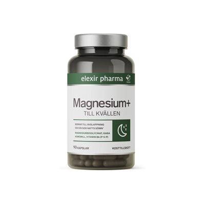 Elexir Pharma Magnesium+ Till kvällen 90 kapsler Elexir Pharma Magnesium+ Till kvällen 90 kapsler