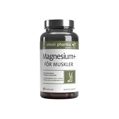 Elexir Pharma Magnesium+ För muskler 90 kapsler Elexir Pharma Magnesium+ För muskler 90 kapsler