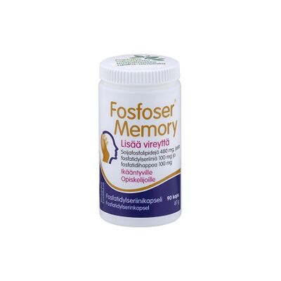 Fosfoser - Memory - Fosfatidylserin - Soya - Dietary supplement Fosfoser - Memory - Fosfatidylserin - Soya - Dietary supplement