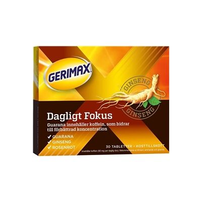 Gerimax Dagligt Fokus 30 tabletter Gerimax Dagligt Fokus 30 tabletter