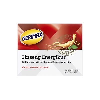 Gerimax Ginseng 60 tab 60 tabletter Gerimax Ginseng 60 tab 60 tabletter