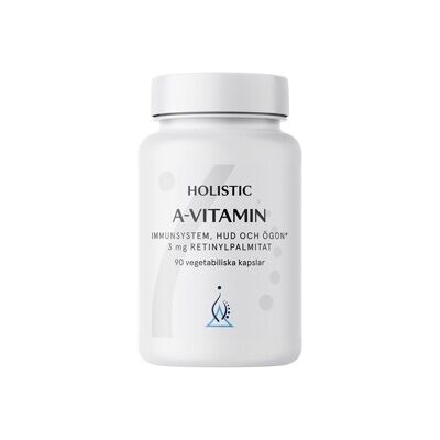 Holistic A-vitamin - 3 mg retinylpalmitat 90 kapsler Holistic A-vitamin - 3 mg retinylpalmitat 90 kapsler