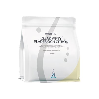 Holistic Clear Whey Fläder och Citron 400 gram Holistic Clear Whey Fläder och Citron 400 gram