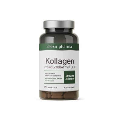 Elexir Pharma Elexir Kollagen Hydrolyserat 120 tabletter Elexir Pharma Elexir Kollagen Hydrolyserat 120 tabletter