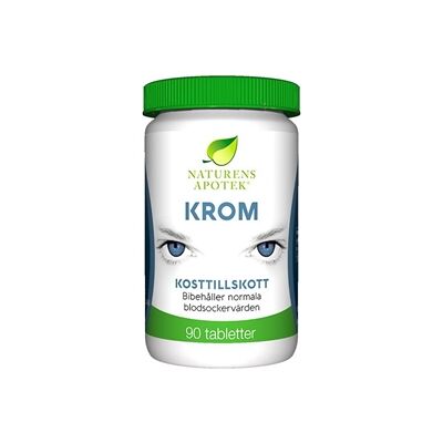 Naturens apotek Krom 240mcg 90 tabletter Naturens apotek Krom 240mcg 90 tabletter