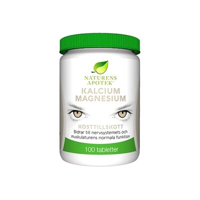 Naturens apotek Kalcium Magnesium+D-vitamin 100 tabletter Naturens apotek Kalcium Magnesium+D-vitamin 100 tabletter