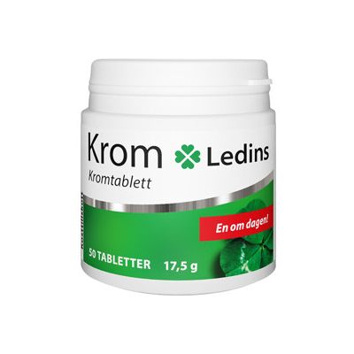 Ledins Krom 200 mcg 50t 50 tabletter Ledins Krom 200 mcg 50t 50 tabletter