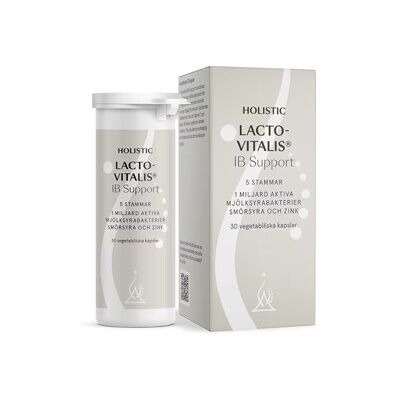 Holistic Lactovitalis IB Support 30 kapsler Holistic Lactovitalis IB Support 30 kapsler