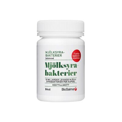 Biosalma Mjölksyrabakterier 84 kapsler Biosalma Mjölksyrabakterier 84 kapsler