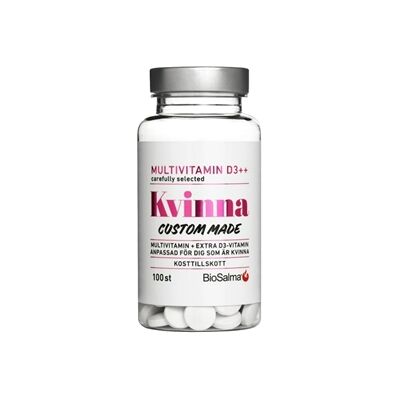 BioSalma Multivitamin D3++ Kvinna 100 tabletter BioSalma Multivitamin D3++ Kvinna 100 tabletter