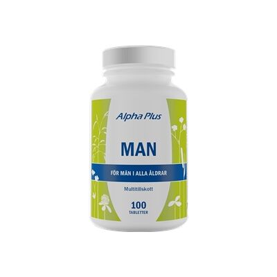 Alpha Plus Man 100 tabletter Alpha Plus Man 100 tabletter