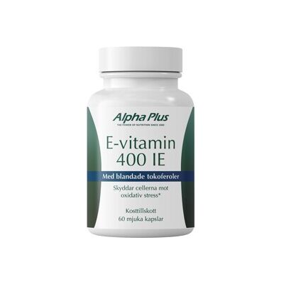 Alpha Plus E-vitamin 400IE 60 kapsler Alpha Plus E-vitamin 400IE 60 kapsler