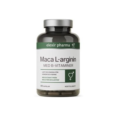 Elexir Pharma Elexir Maca L-arginin 180 kapsler Elexir Pharma Elexir Maca L-arginin 180 kapsler