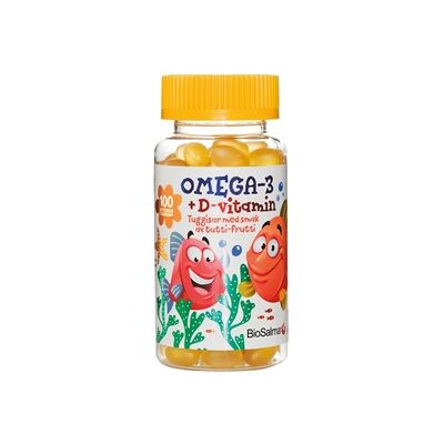 BioSalma Omega-3 + D-vitamin 100 kapsler BioSalma Omega-3 + D-vitamin 100 kapsler