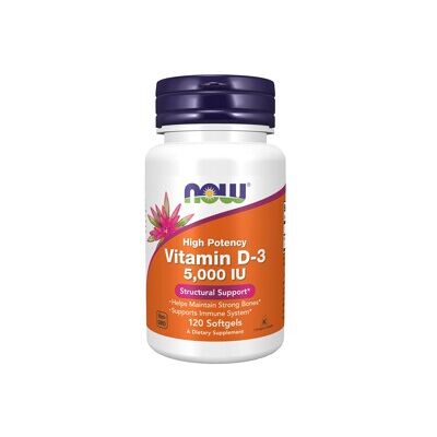 Now Foods Vitamin D3 5000 IU Softgels - Kosttilskudd Now Foods Vitamin D3 5000 IU Softgels - Kosttilskudd