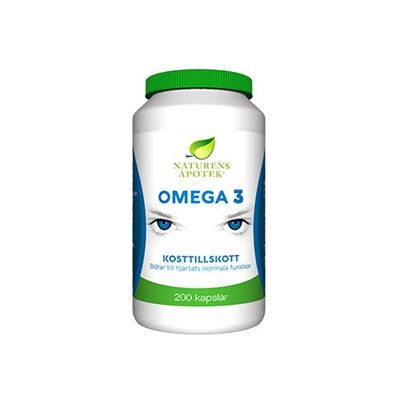 Naturens apotek Omega3 200 kapsler Naturens apotek Omega3 200 kapsler