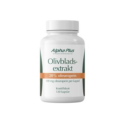 Alpha Plus Olivbladextrakt 120 kapsler Alpha Plus Olivbladextrakt 120 kapsler