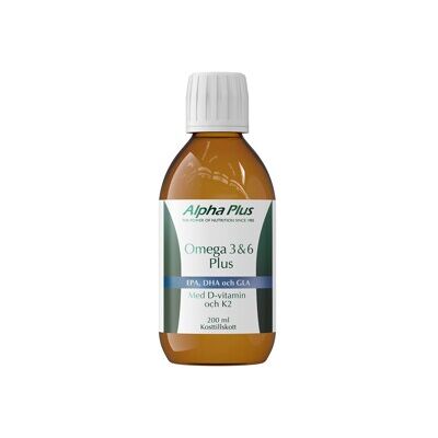 Alpha Plus Omega 3 & 6 Plus 200 ml Alpha Plus Omega 3 & 6 Plus 200 ml
