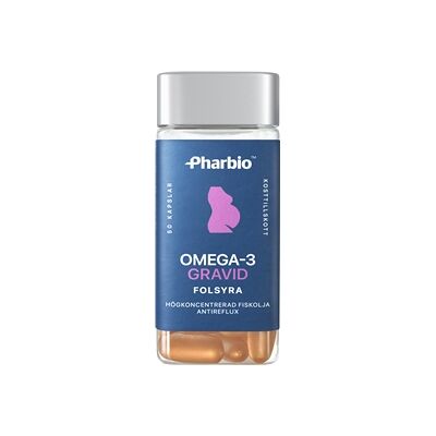 Pharbio Omega-3 gravid 50 kapsler Pharbio Omega-3 gravid 50 kapsler