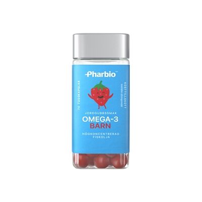 Pharbio Omega-3 Barn Jordbær - Kosttilskudd Pharbio Omega-3 Barn Jordbær - Kosttilskudd