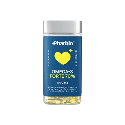 Pharbio Omega-3 Forte 120 kapsler Pharbio Omega-3 Forte 120 kapsler