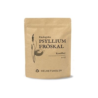 Helhetshälsa Psylliumfröskal eko 200 gram Helhetshälsa Psylliumfröskal eko 200 gram