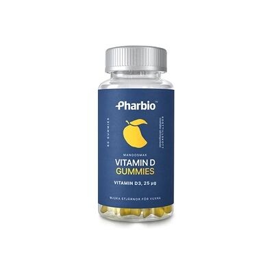 Pharbio vitamin D Gummies 60 stk Pharbio vitamin D Gummies 60 stk