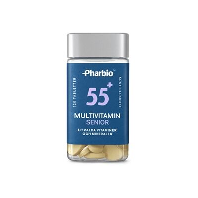 Pharbio Multivitamin Senior 55+ 120 stk Pharbio Multivitamin Senior 55+ 120 stk