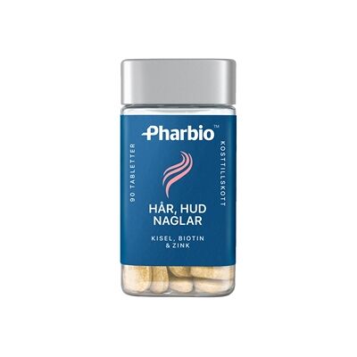 Pharbio Hår, hud och naglar 90 tabletter Pharbio Hår, hud och naglar 90 tabletter