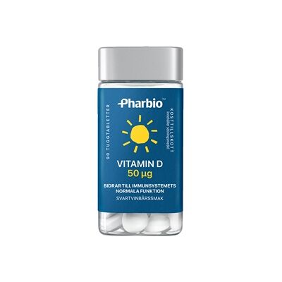 Pharbio Vitamin D 50 ug 90 stk Pharbio Vitamin D 50 ug 90 stk
