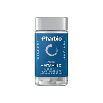 Pharbio Zink + C-vitamin 100 stk Pharbio Zink + C-vitamin 100 stk