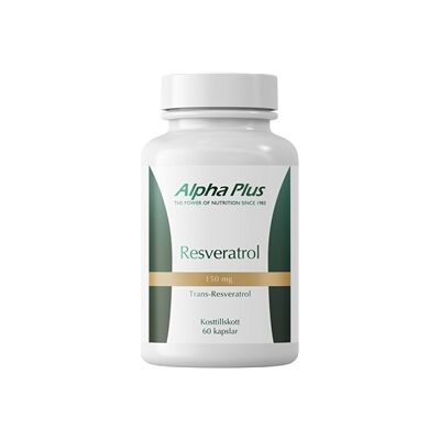 Alpha Plus Resveratrol 150mg - Vegansk, 60 kapsler Alpha Plus Resveratrol 150mg - Vegansk, 60 kapsler