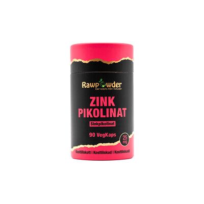 Rawpowder Zink Pikolinat 25mg 90 kapsler Rawpowder Zink Pikolinat 25mg 90 kapsler
