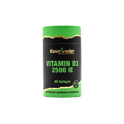 Rawpowder Vitamin D3 2500 IE 90 90 tabletter Rawpowder Vitamin D3 2500 IE 90 90 tabletter