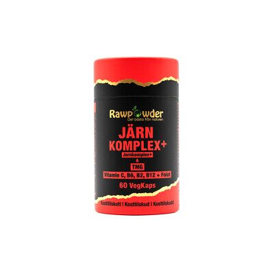 Rawpowder Järn Komplex+ 60 kapsler Rawpowder Järn Komplex+ 60 kapsler